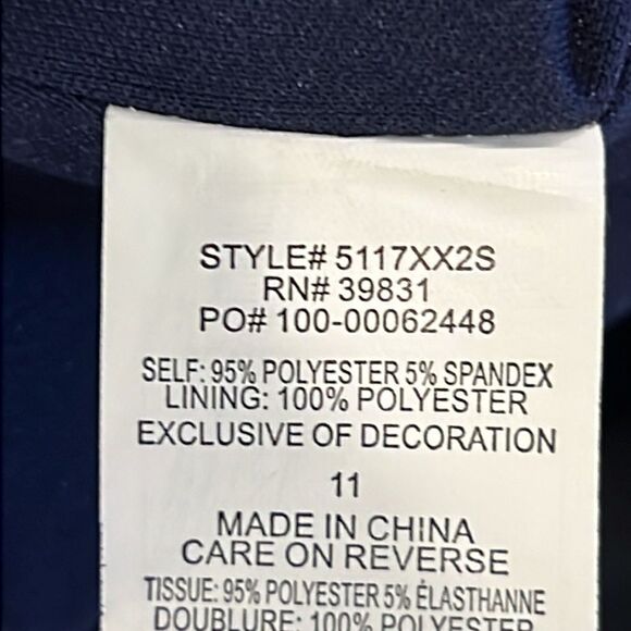 NWT My Michelle 2-Piece Halter Mermaid Blue Floral Formal Prom Dress - Size 11 - Picture 15 of 16